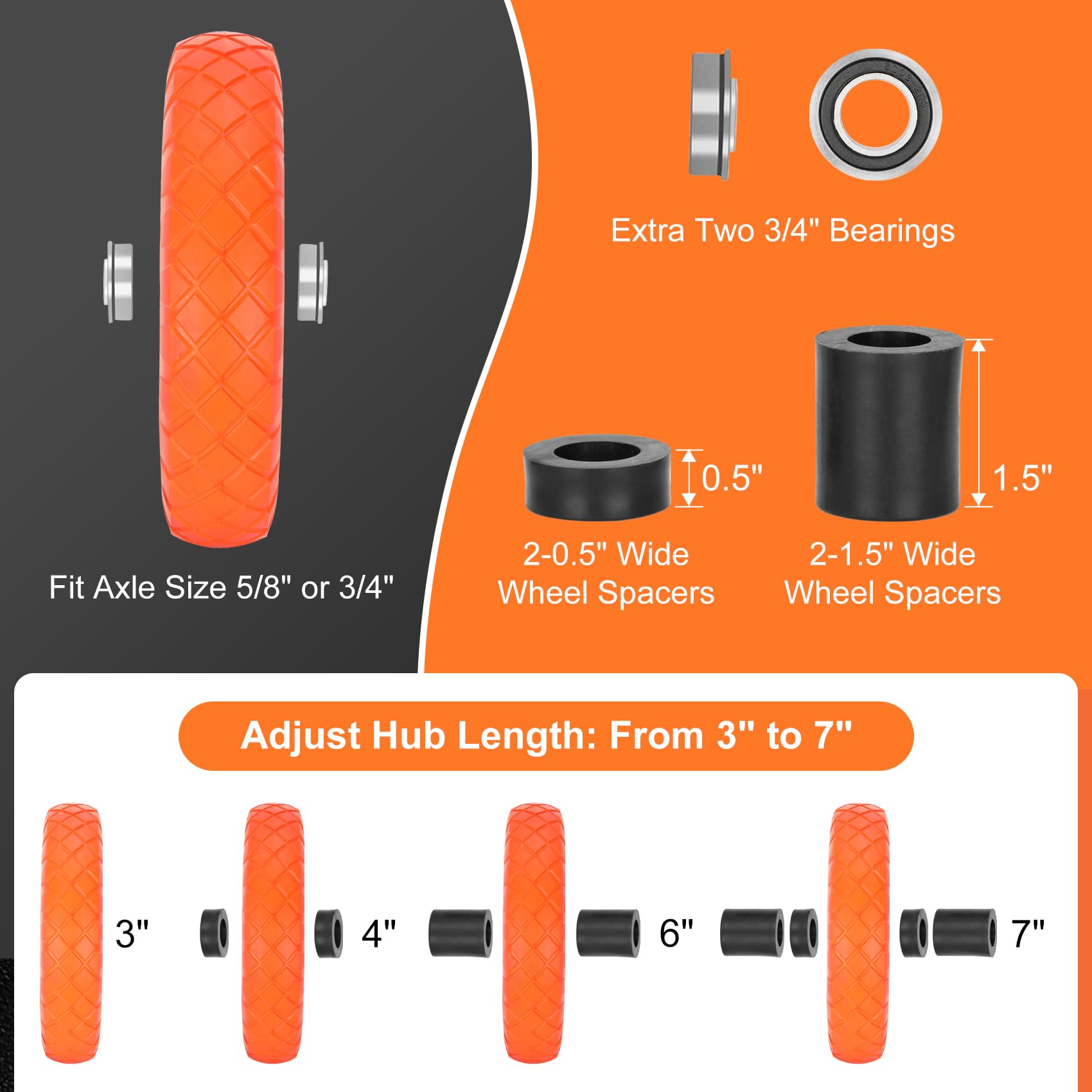 Pontuss 5/8-inch ball bearing close-up for smooth rotation