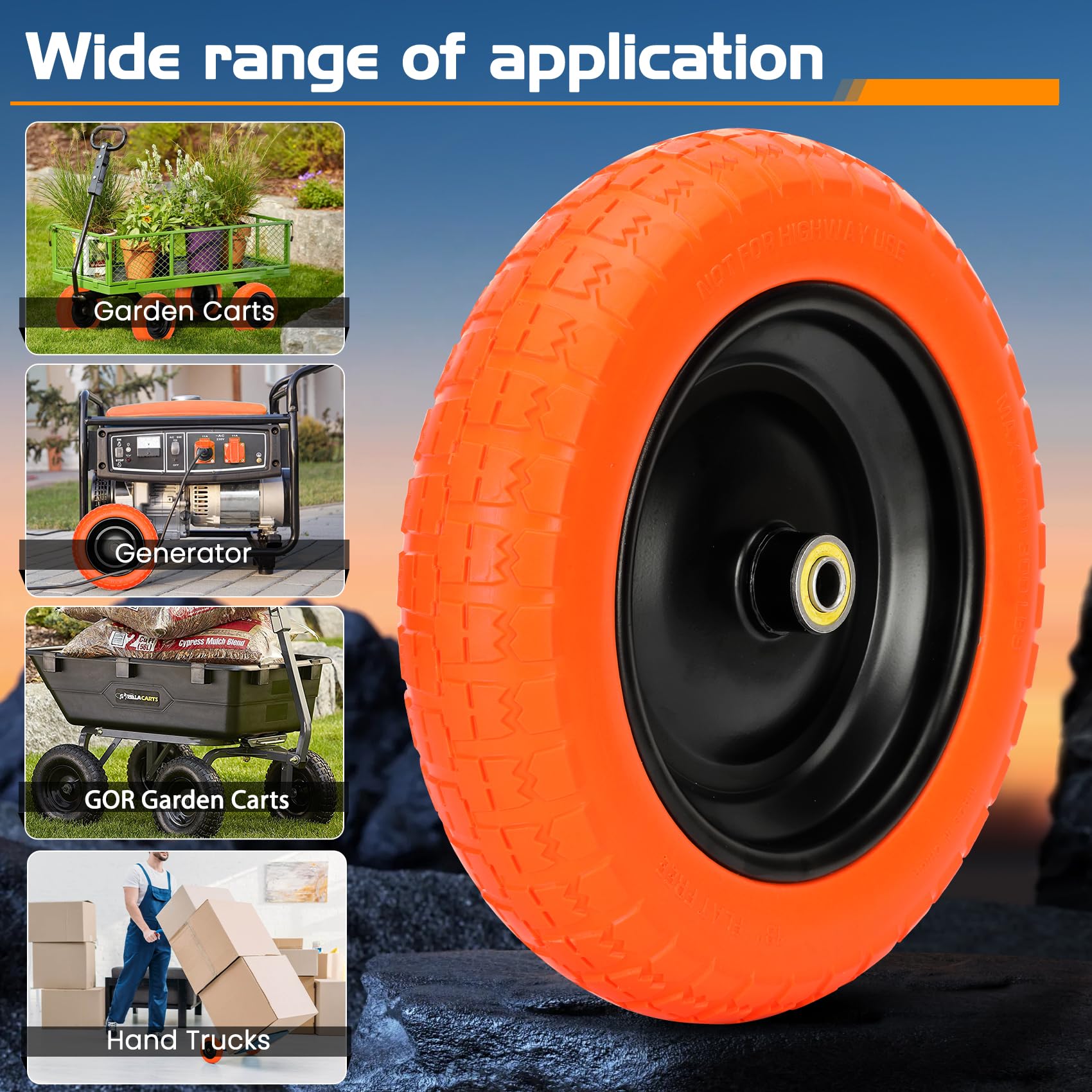 Pontuss orange wheels ready to swap on GOR carts.
