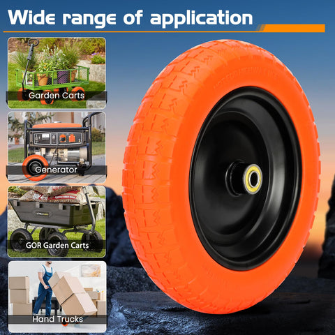 Pontuss orange wheels ready to swap on GOR carts.