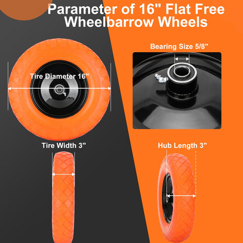 Pontuss solid polyurethane tire with steel rim for durable, stable performance.