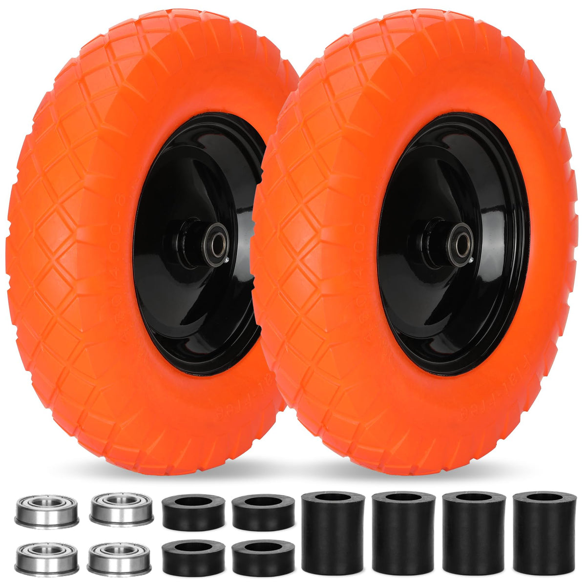 Pontuss upgraded 16-inch flat-free wheel for easy maintenance and smooth handling.