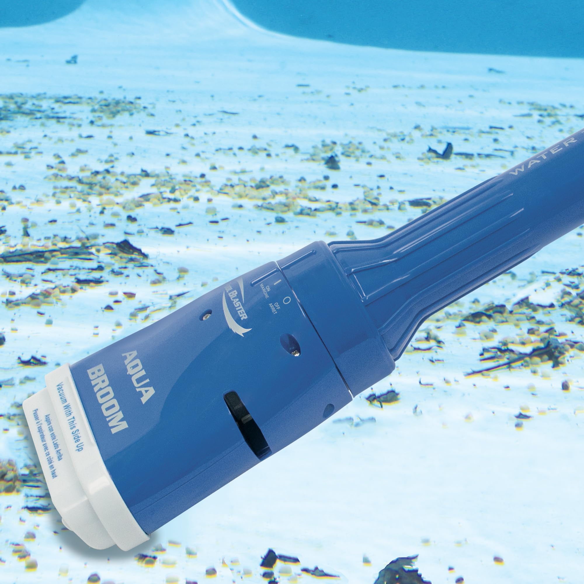 Aqua Broom used on spa surfaces for inflatables and traditional spas