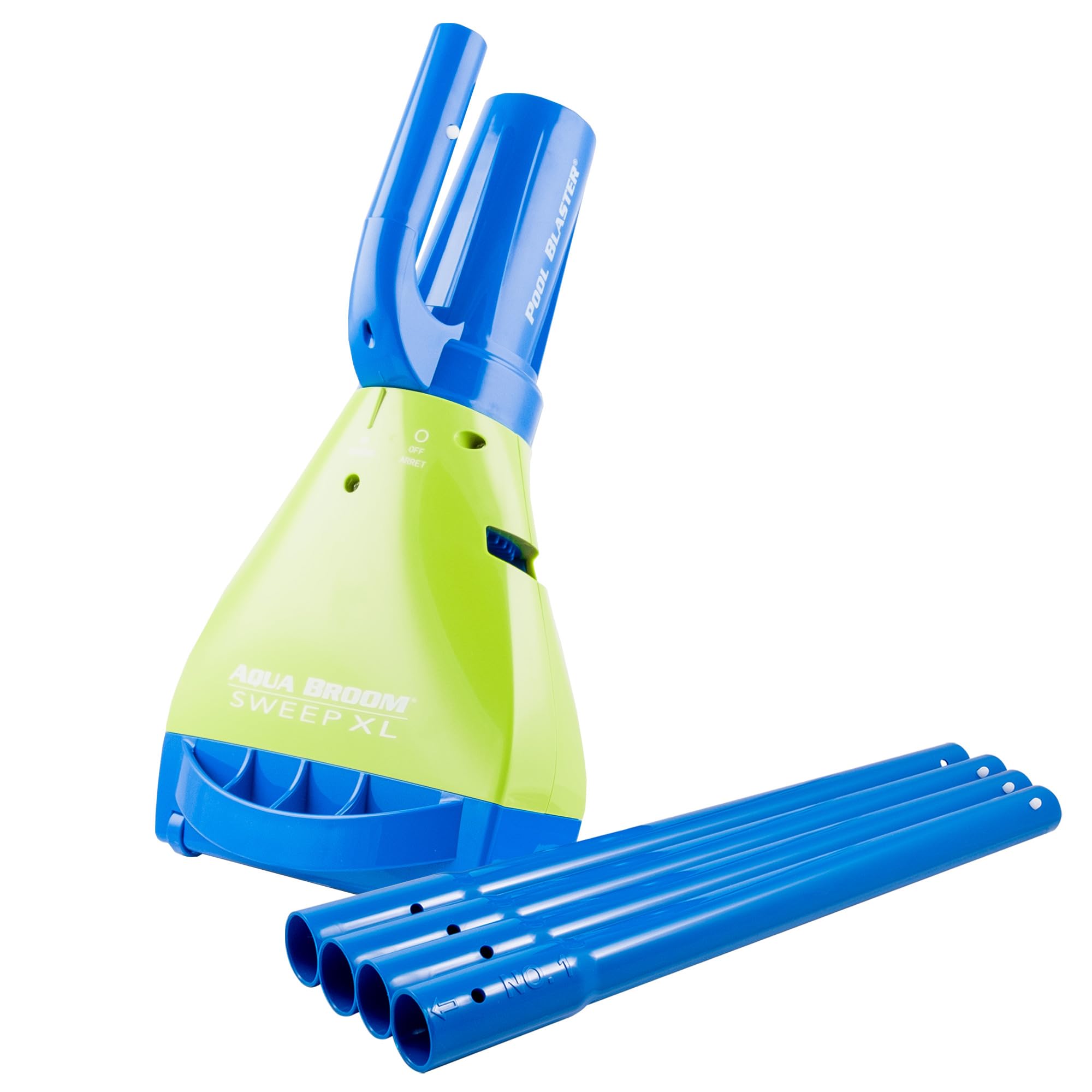 Pool Blaster Aqua Broom Sweep XL vac head close-up for debris pickup.