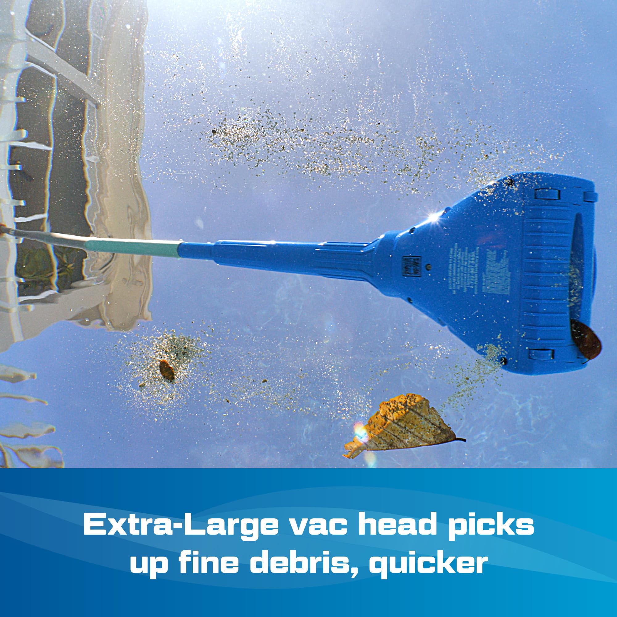 Pool Blaster Aqua Broom XL Ultra packaging includes pole set and bags