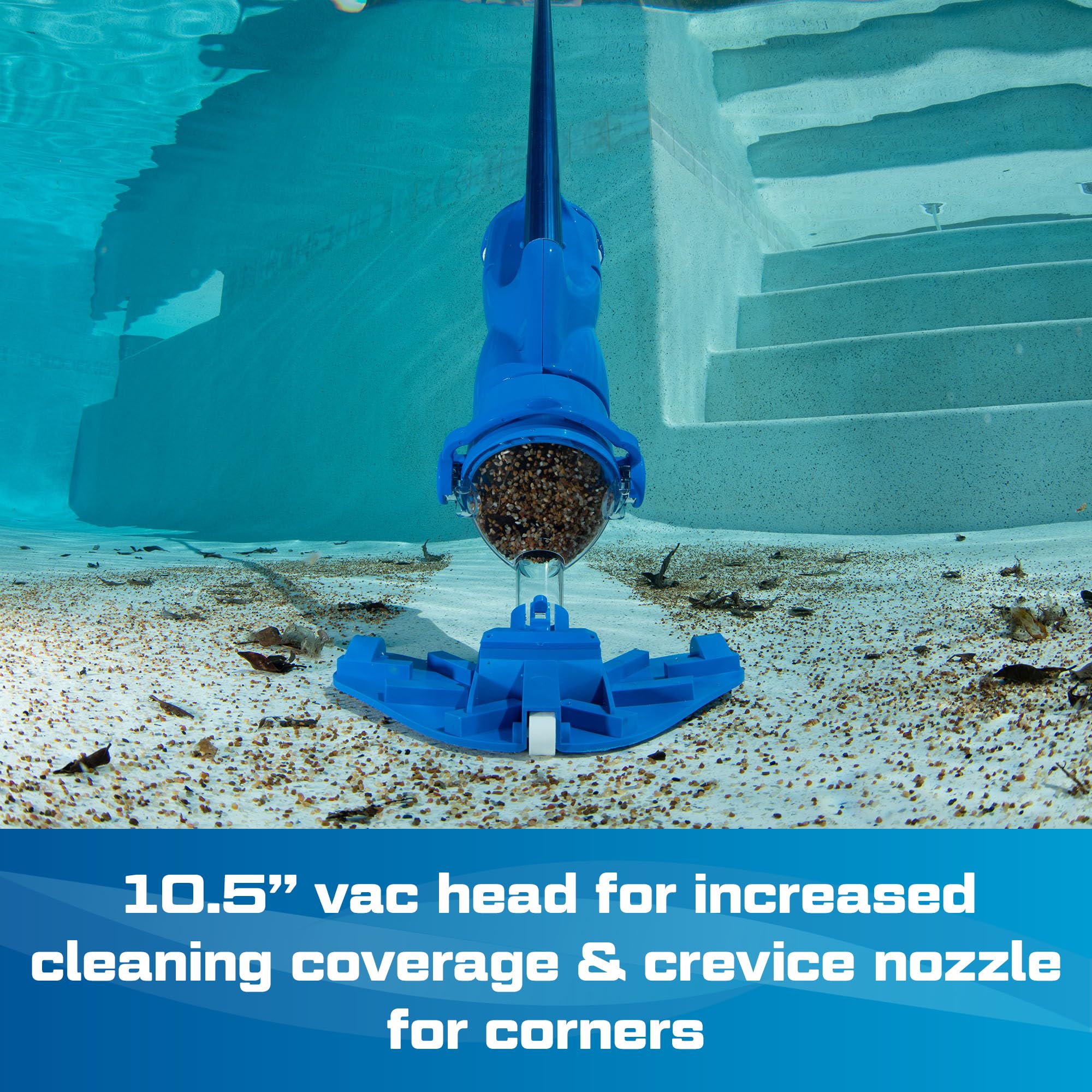 POOL BLASTER Catfish Ultra Gen 2 works in in-ground and above-ground pools for versatility