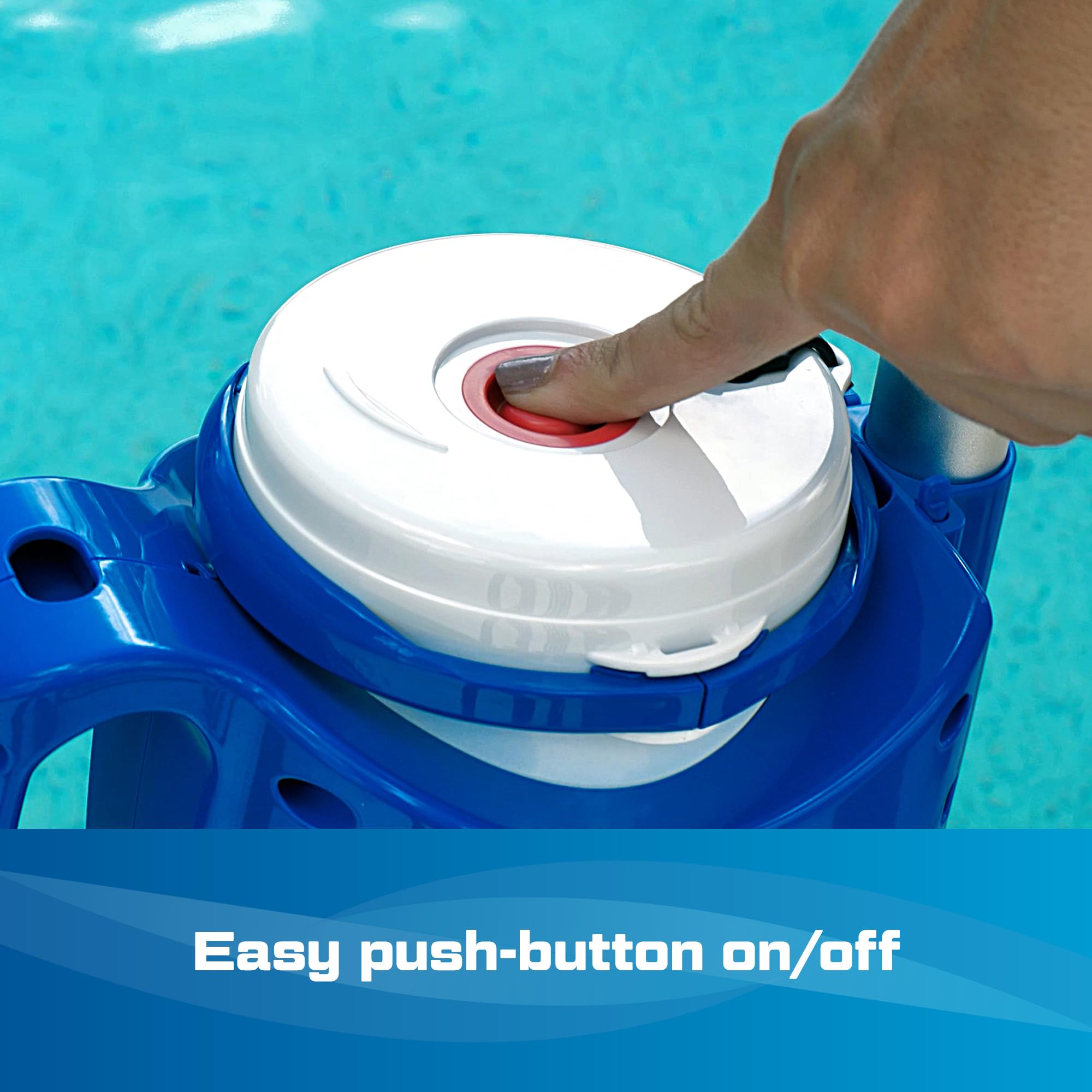 POOL BLASTER Centennial cordless vacuum enables quick spot cleaning and full-pool refresh