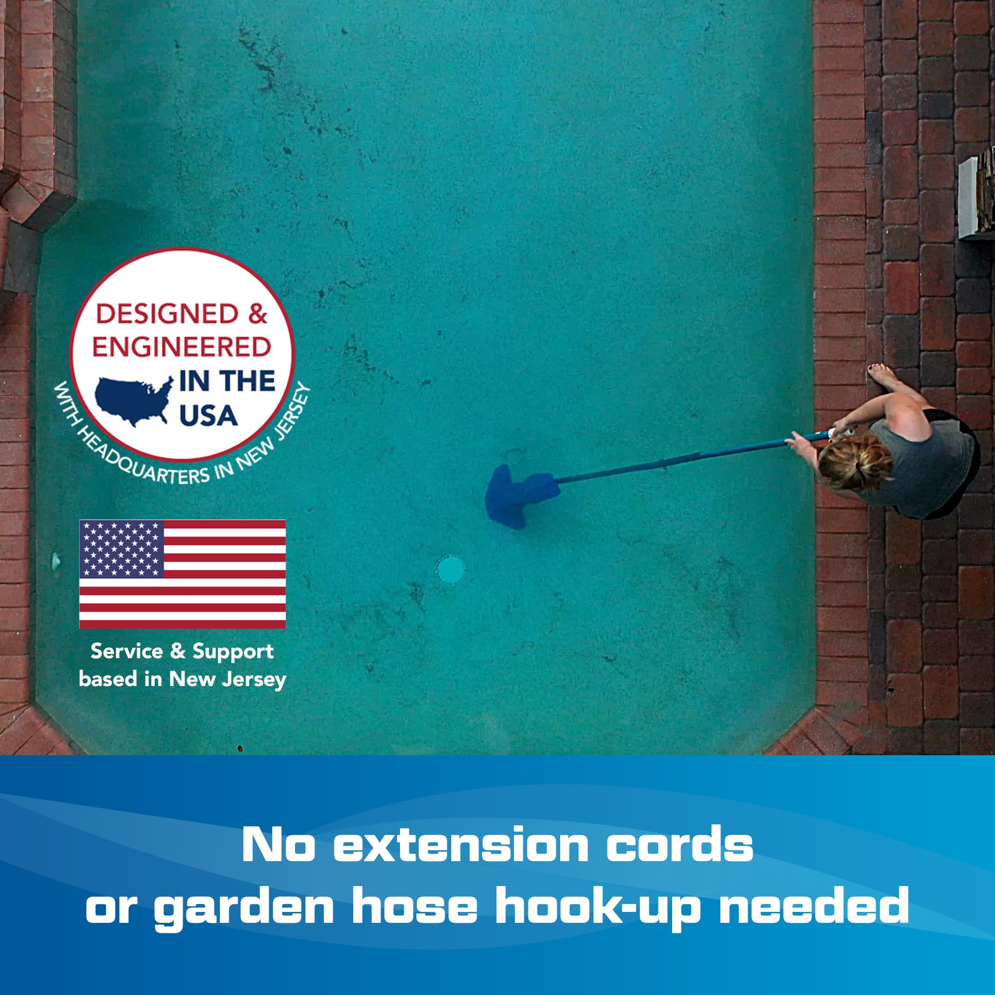 Pool Blaster Max CG works for above-ground pools and more.