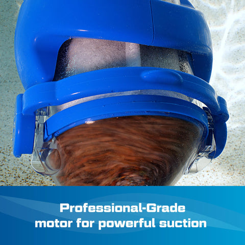 Pool Blaster Max CG debris chamber handles heavy pickup with ease.