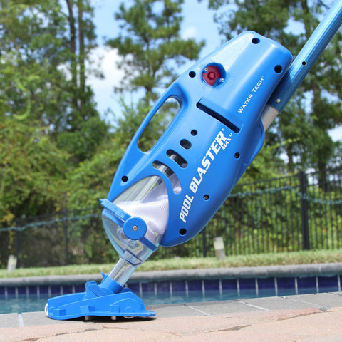Pool Blaster Max suction power enhances debris pickup along pool walls.