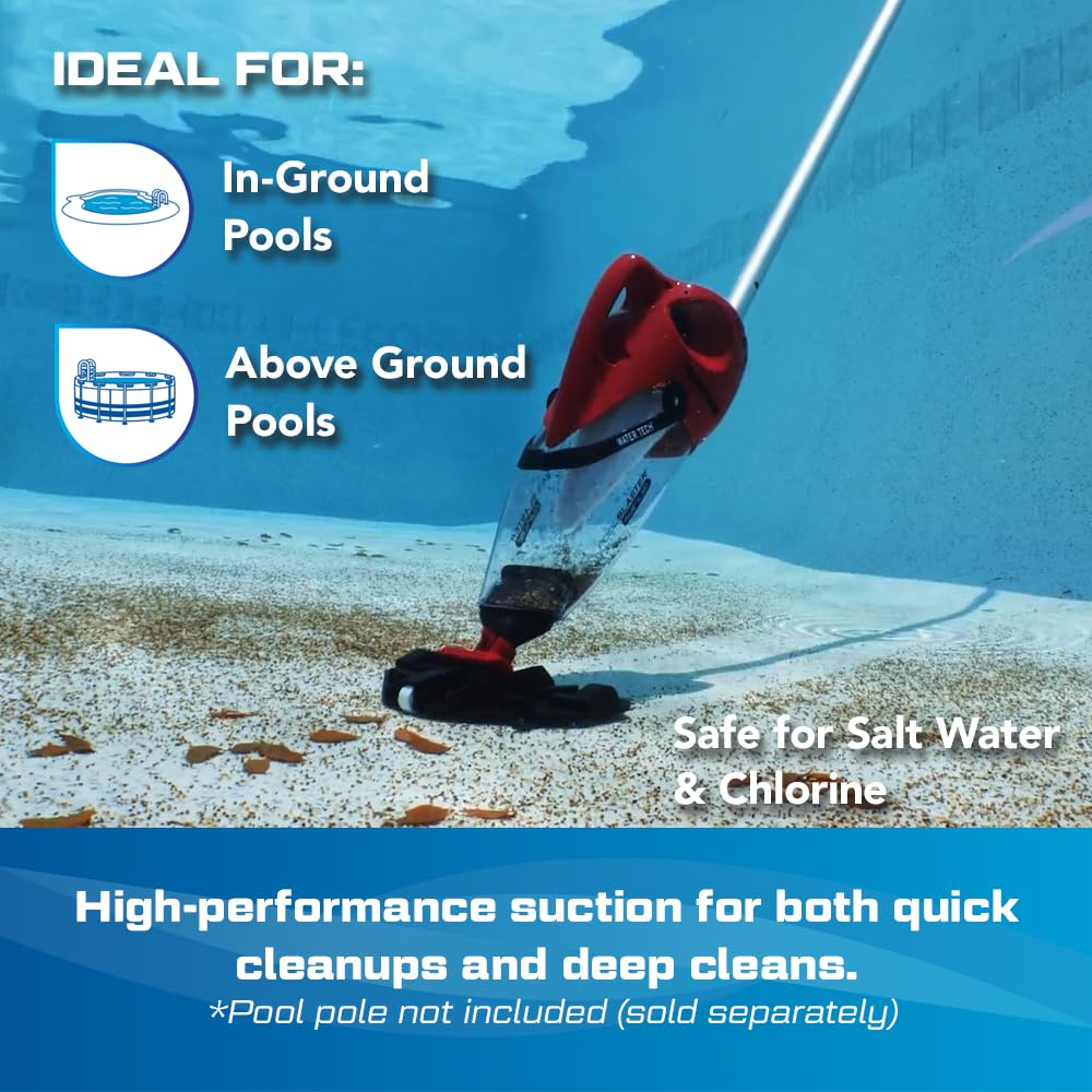 POOL BLASTER Pulse XL 350 cordless cleaning in action across pool surfaces.