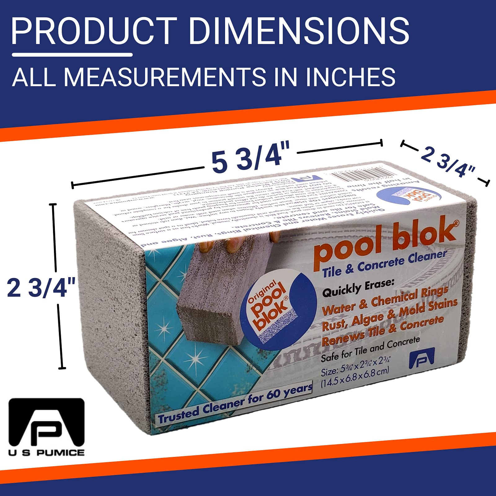 Pool Blok floats for easy spot cleaning around pool edges