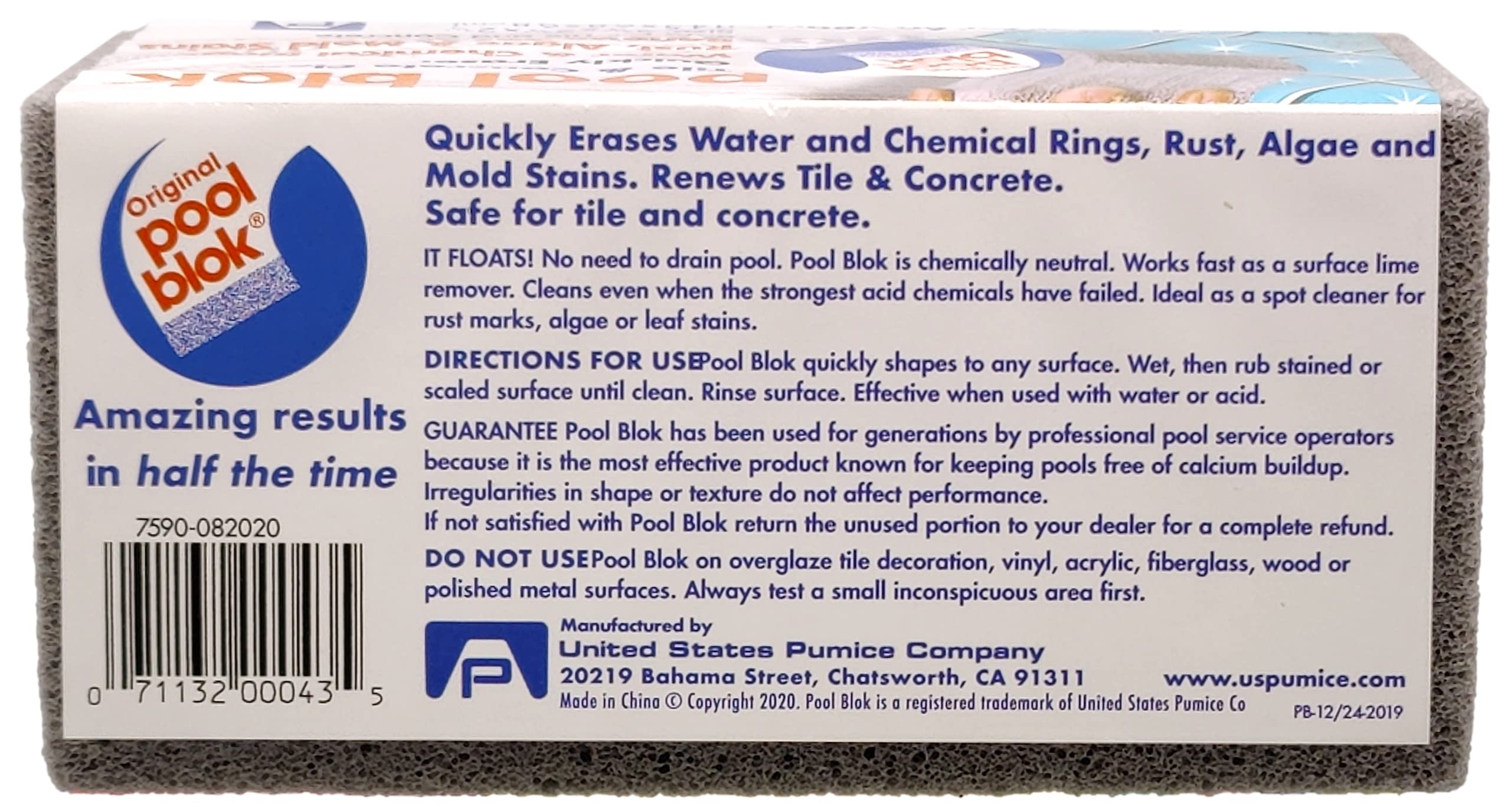 Pool Blok is safe for most pool materials like tile and concrete