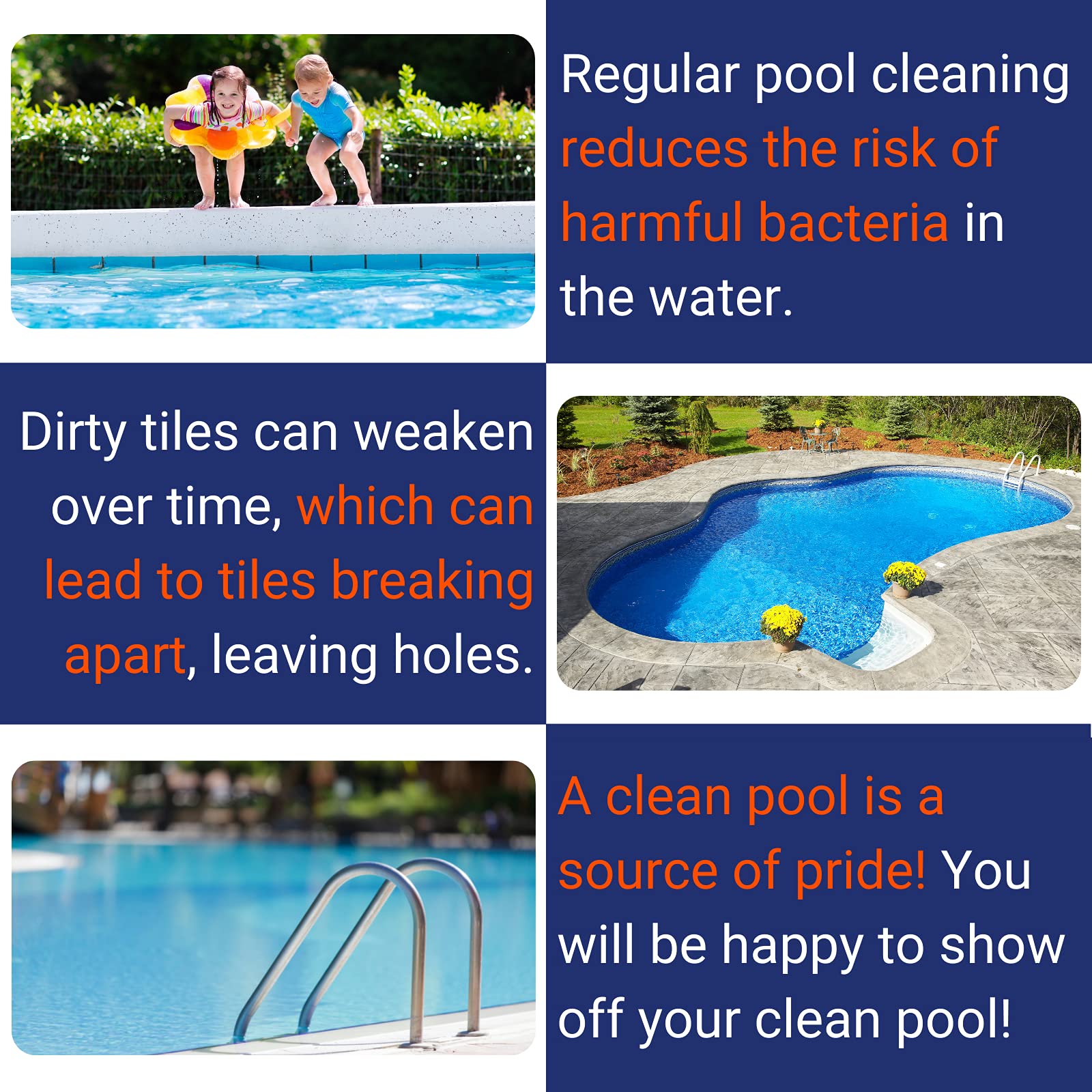 Pool Blok pumice pool stone cleans tile surfaces without scratching