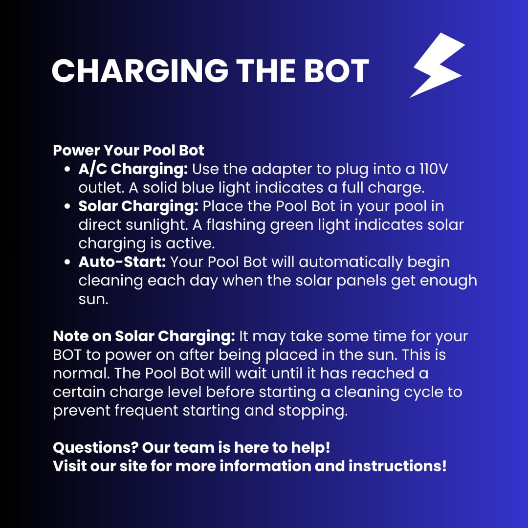 Pool Bot obstacle avoidance system ensures thorough edge cleaning
