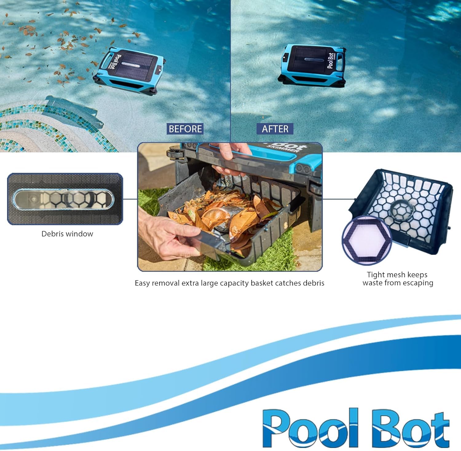 Pool Bot SCT motors in action for efficient cleaning