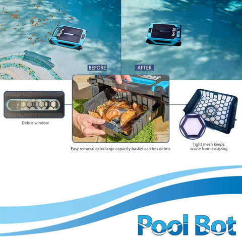Pool Bot SCT motors in action for efficient cleaning