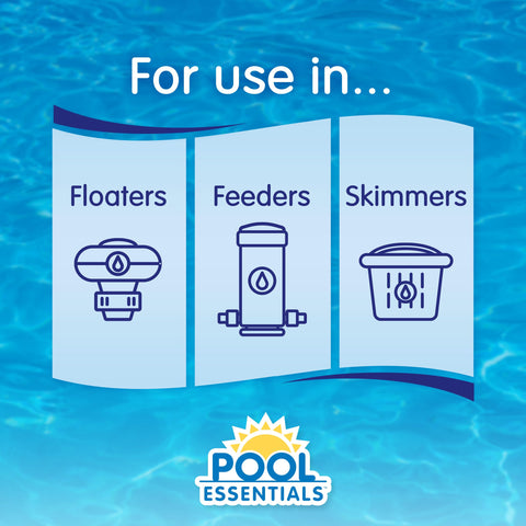Pool Essentials tablets with sunlight protector stay active longer