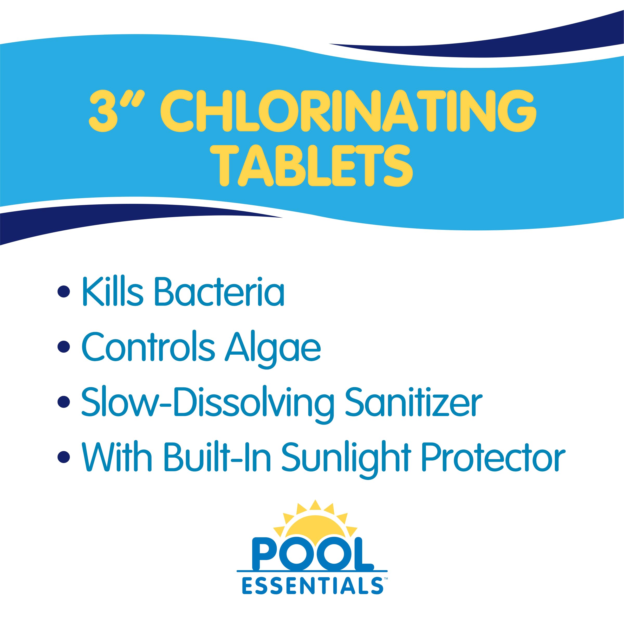 Pool Essentials tablets in feeder ensure continuous sanitization