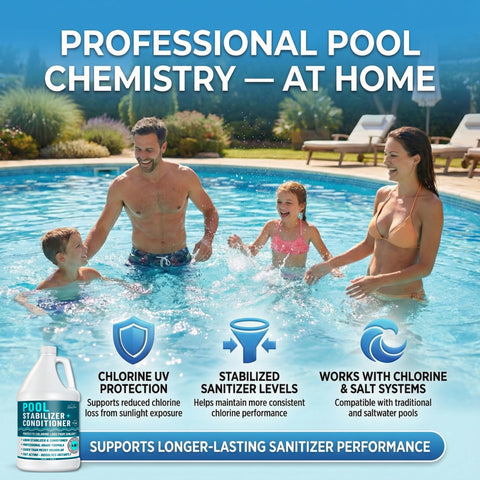 Maintenance routine with BubbyShine simplifies keeping chlorine stable.