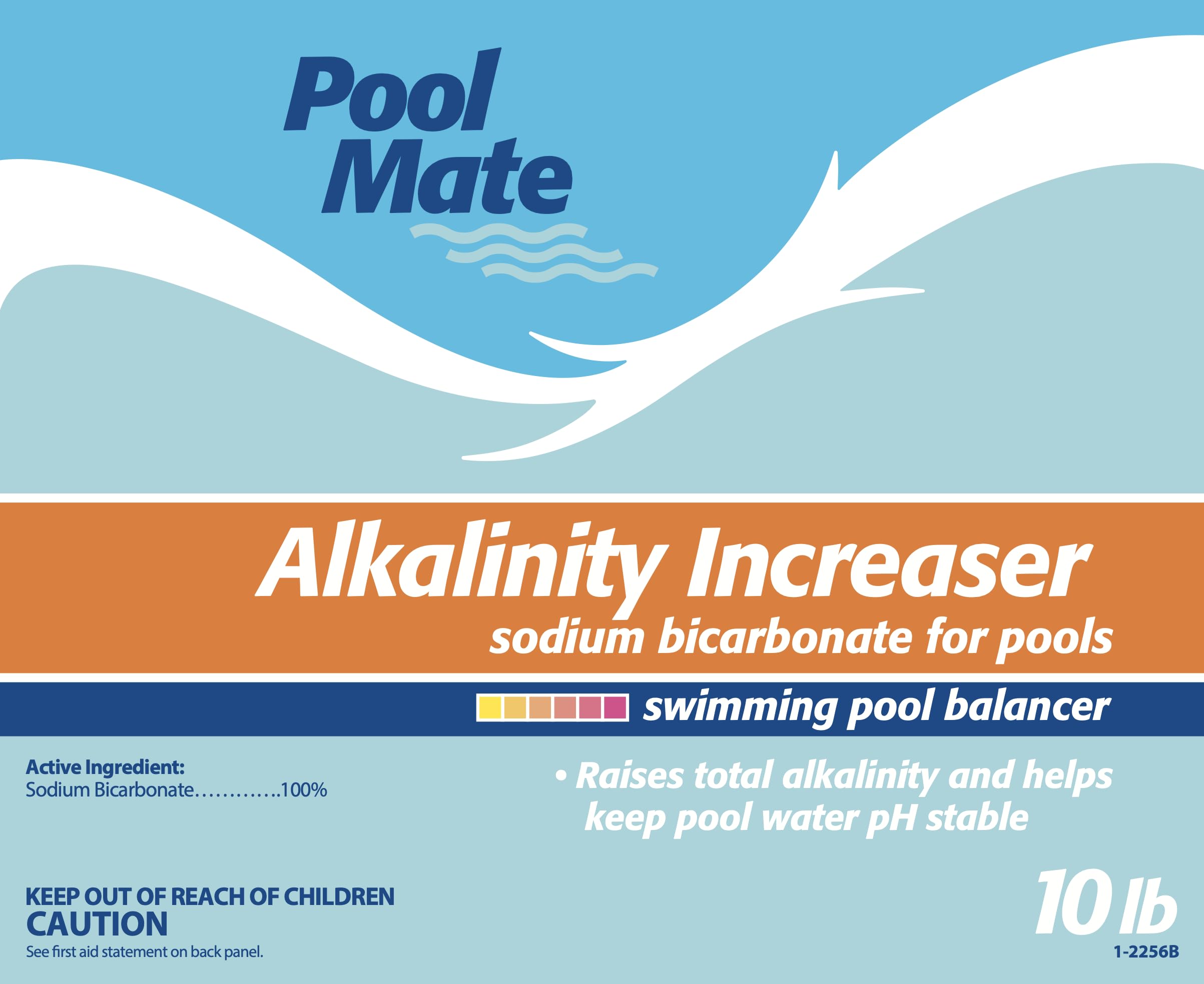 Pool Mate packaging closeup shows premium 10 lb product for easy maintenance