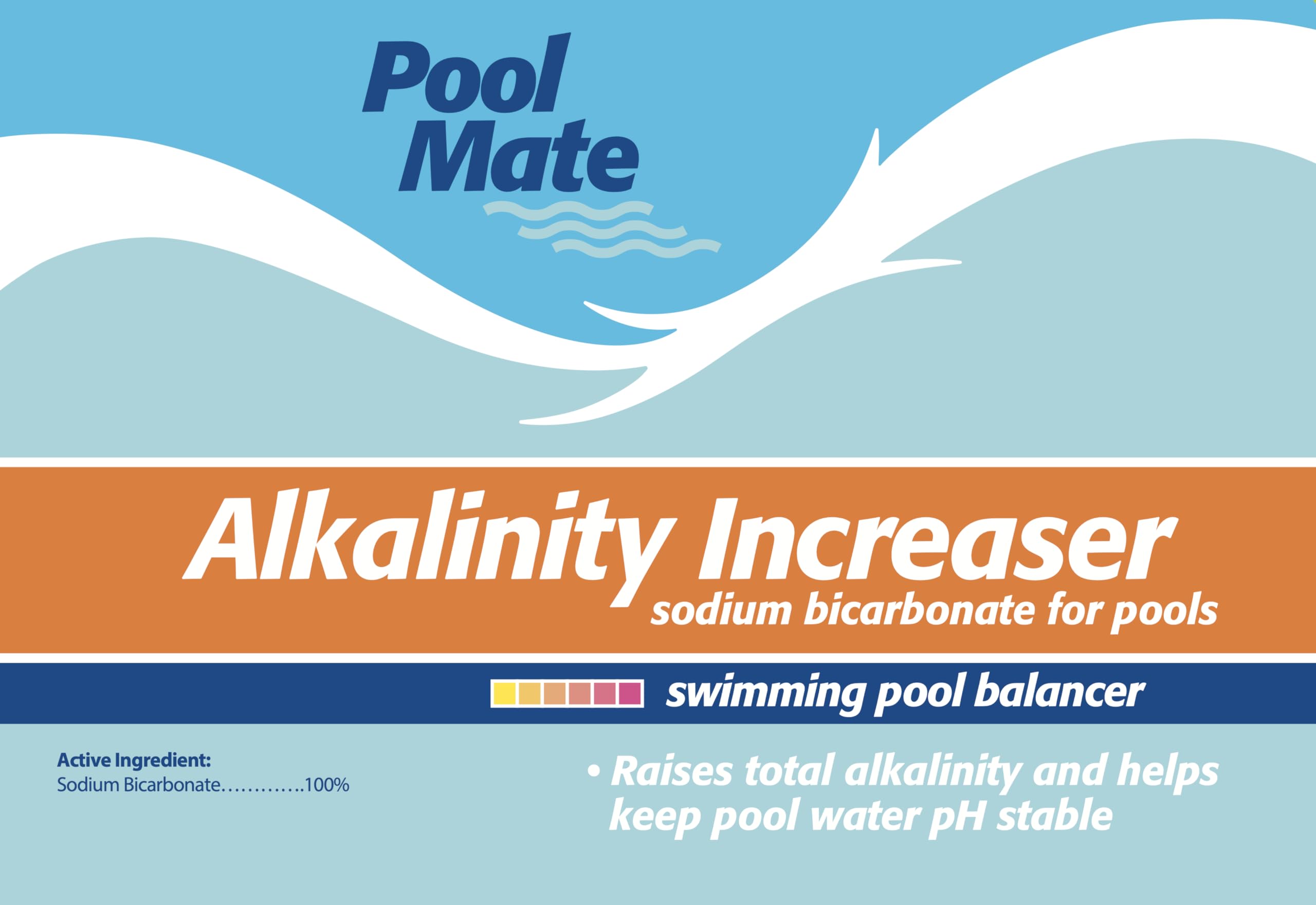 Pool Mate alkalinity increaser pool side application showing easy use during routines