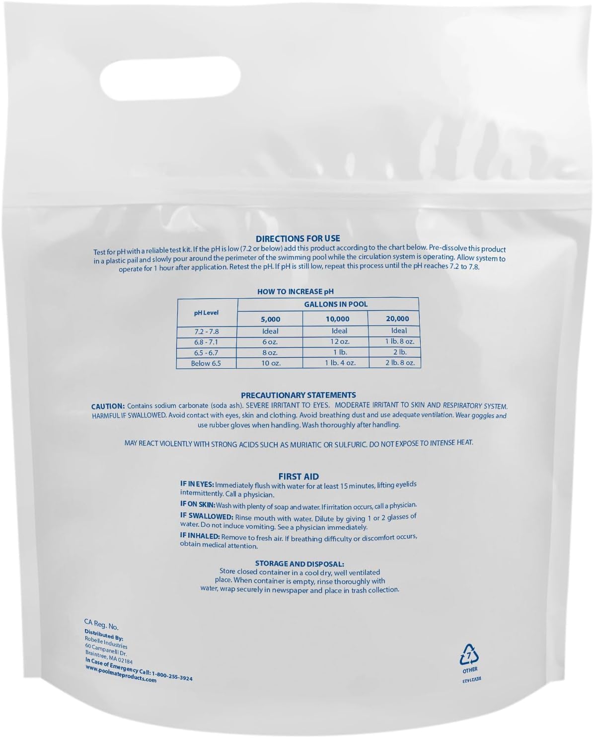 Pool Mate pH Up test kit in use, ensuring accurate pH measurement.