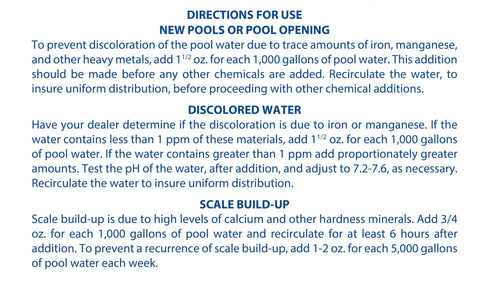 Pool Mate scale prevention application showing treatment in use