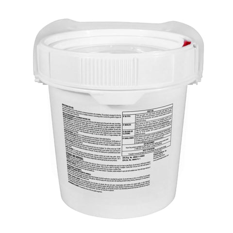Pool Mate stabilized chlorinating granules for steady pool sanitation.