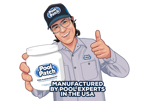 Pool Patch White 3-4 hour cure shows fast turnaround for pool readiness.