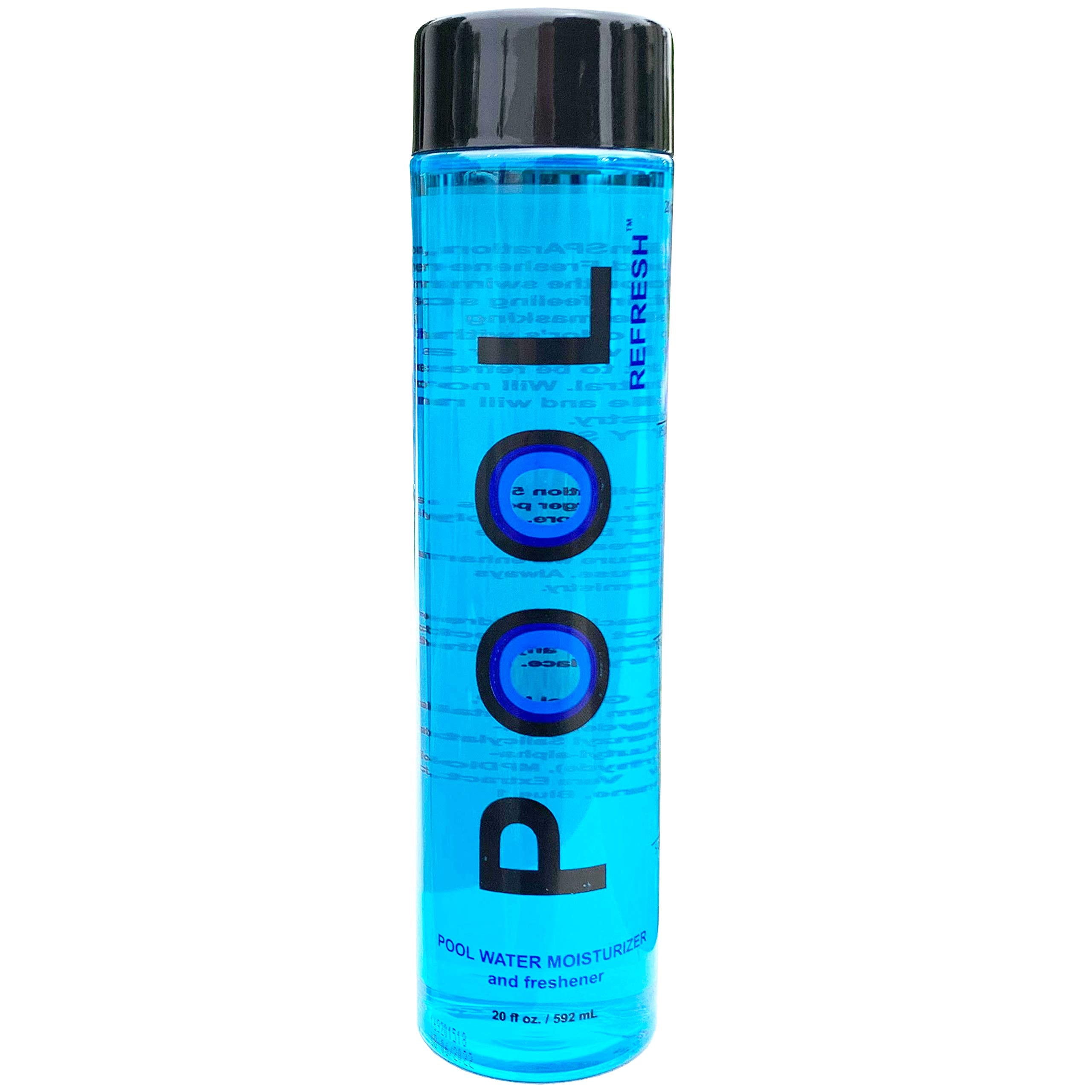 Pool Refresh bottle pour shows easy dosing for skin-friendly pool water.