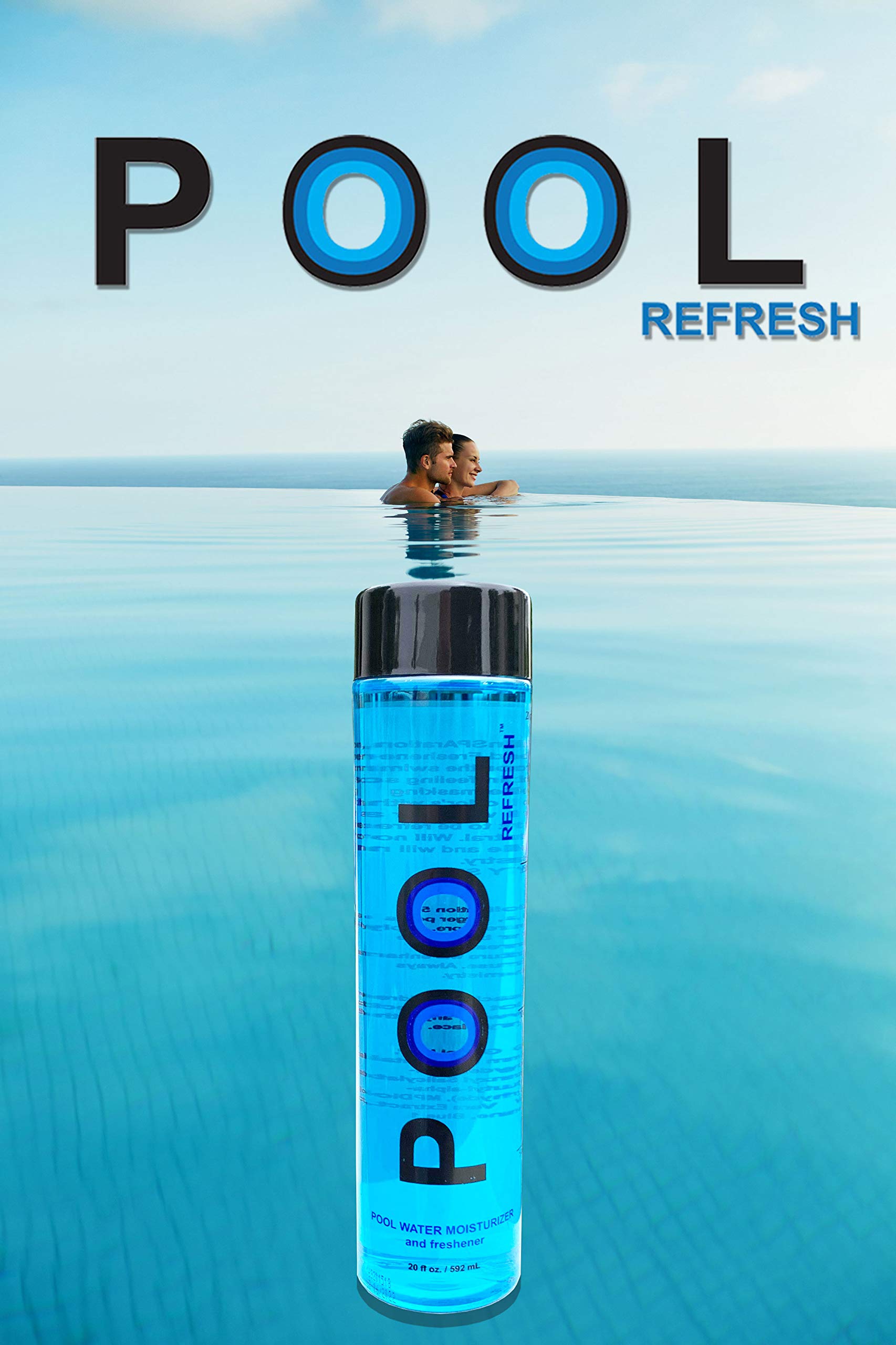 Dosing graphic shows 5 fl oz per 15,000 gallons for proper use.