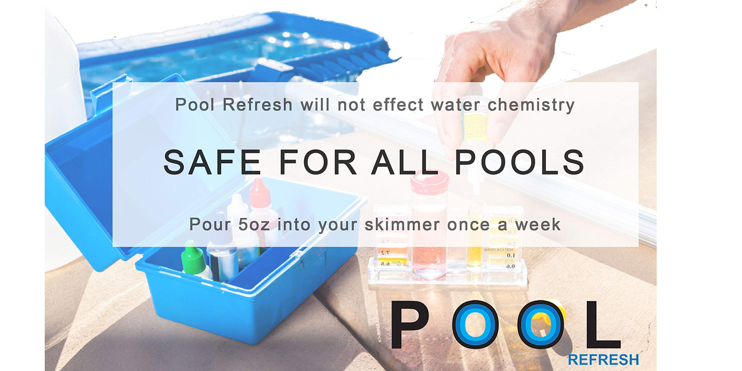 Pool Refresh moisturizer close-up on skin after swimming.