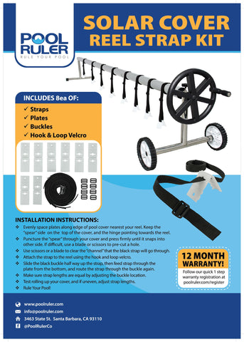 Pool Ruler strap adjusters for a snug, customizable fit