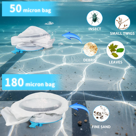 Pool Stomach 55 20L debris capacity with two extra large bags.