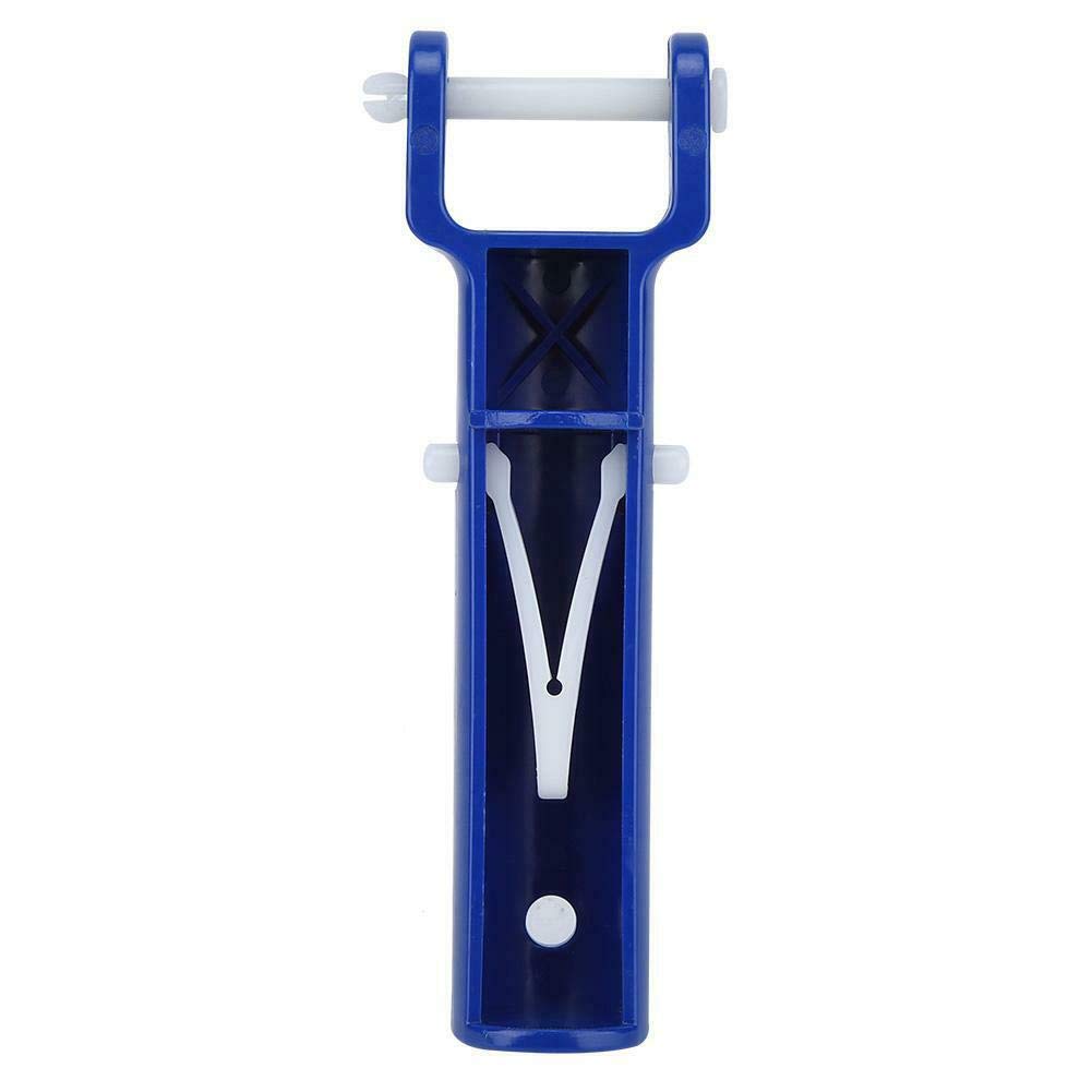 Pool Supply Town blue vacuum head handle enhances visibility during pool cleaning.