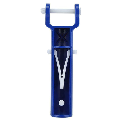 Pool Supply Town blue vacuum head handle enhances visibility during pool cleaning.