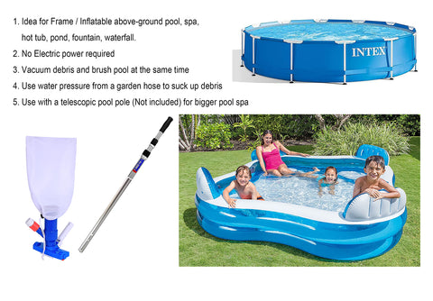 Pool Supply Town mesh debris bag collects leaves and grit during pool cleaning.