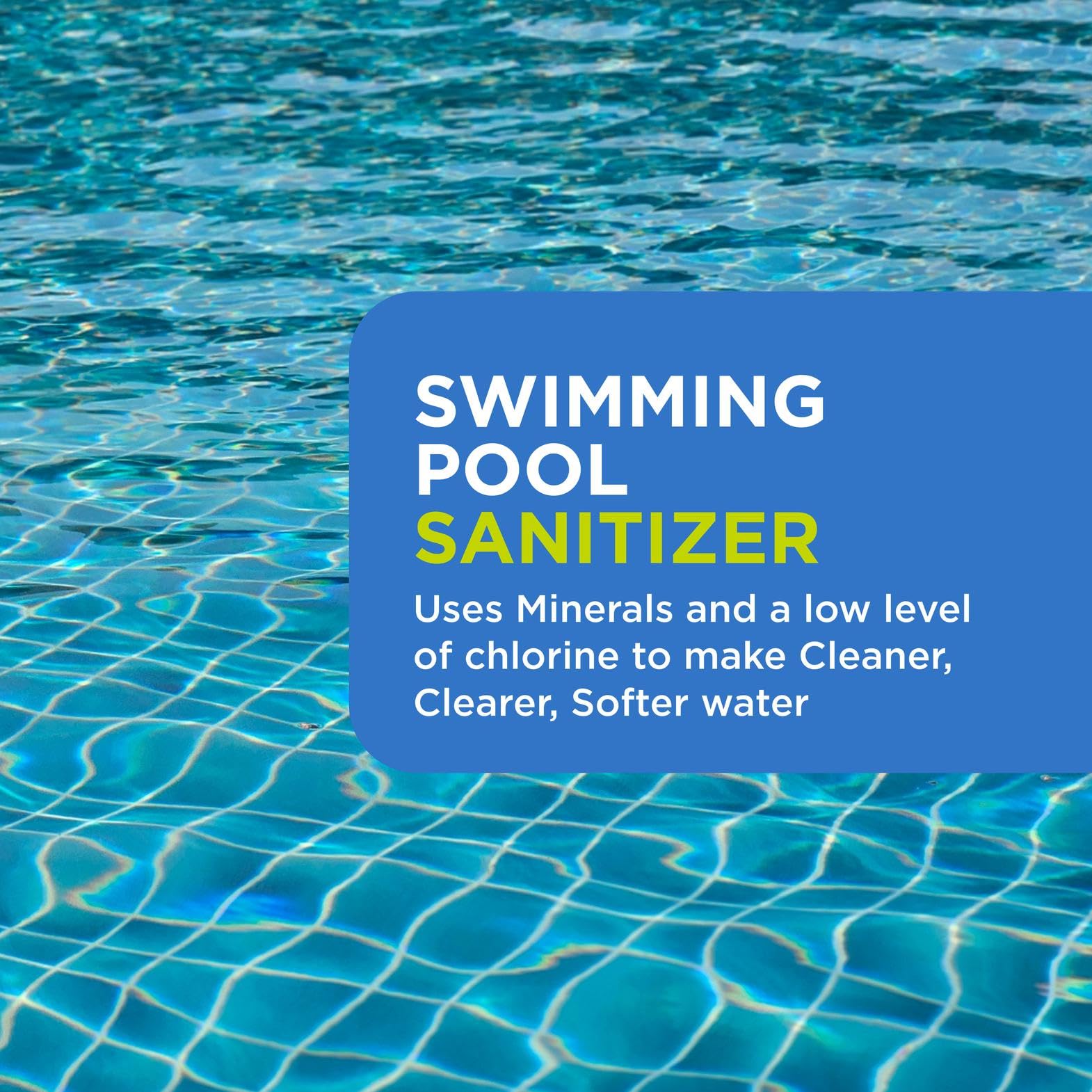 Pool water clarity improves with FROG minerals.