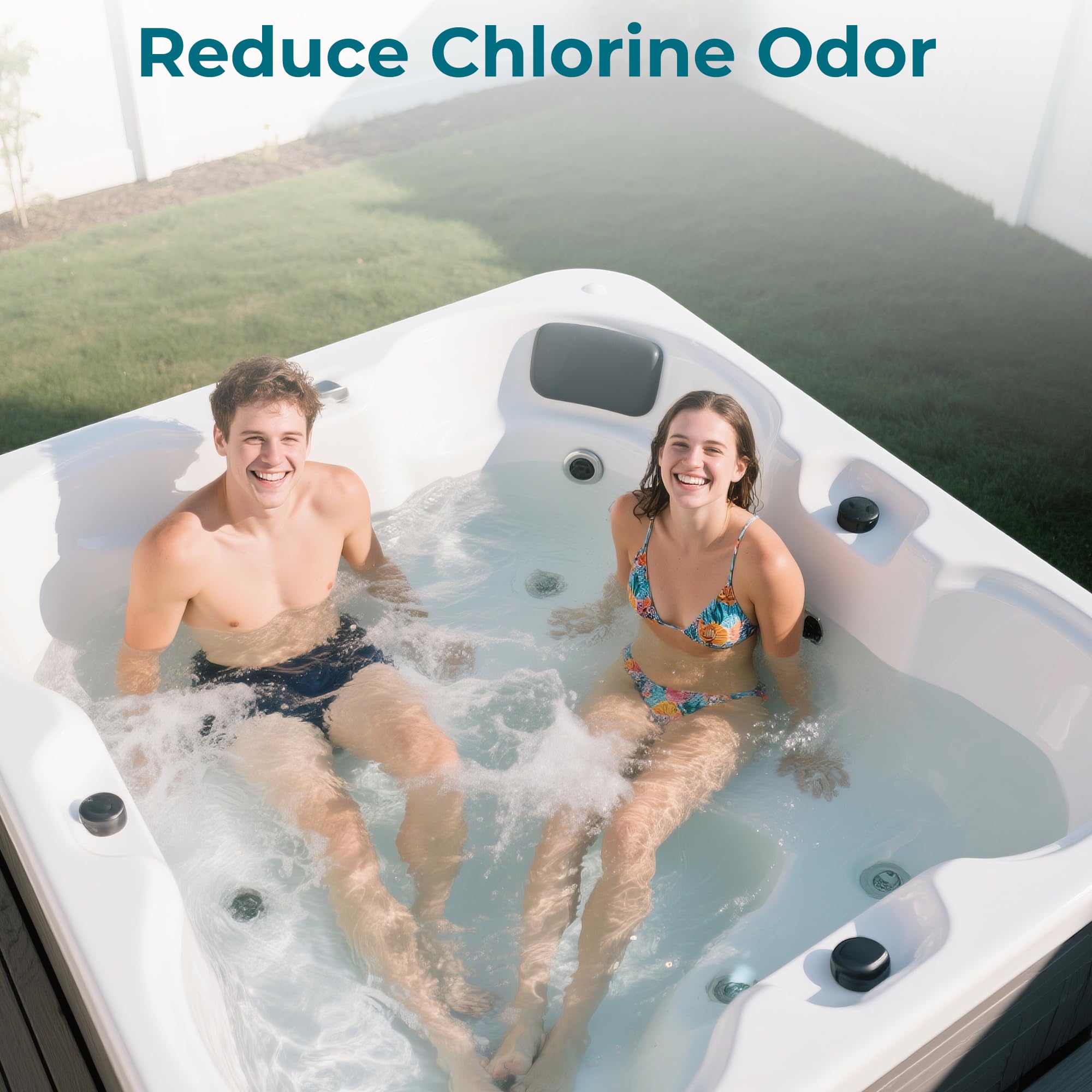 POOLACC Bromine Booster boosts sanitizer efficiency for lower ongoing chemical use