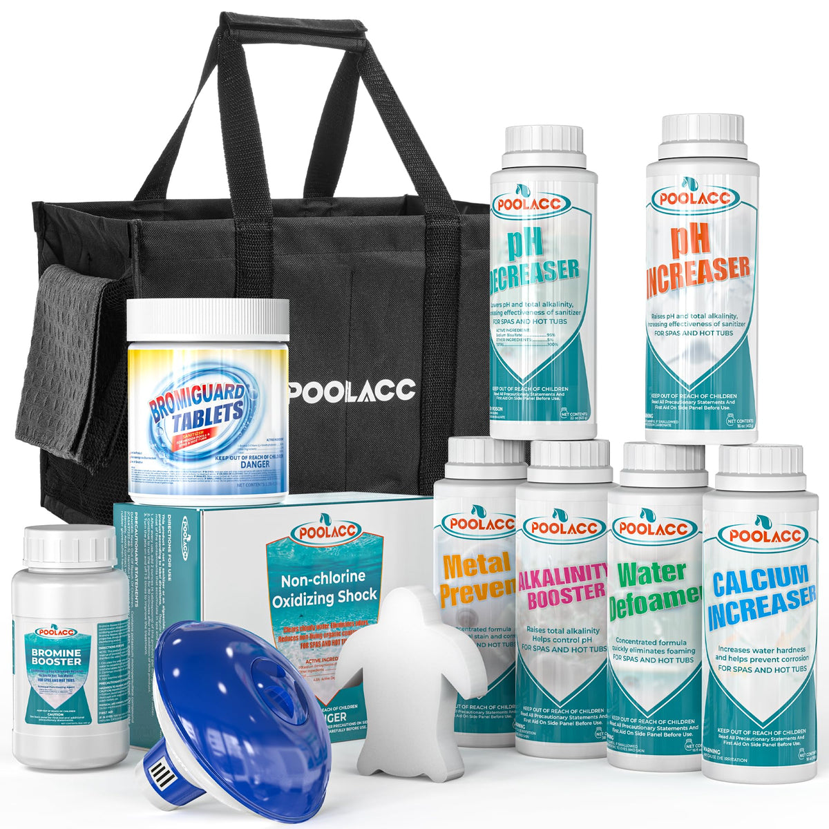 Poolacc bromine tablets for spa sanitation and clear water
