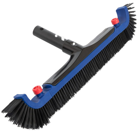 PoolAZA 20 inch pool brush head with curved ends for thorough cleaning