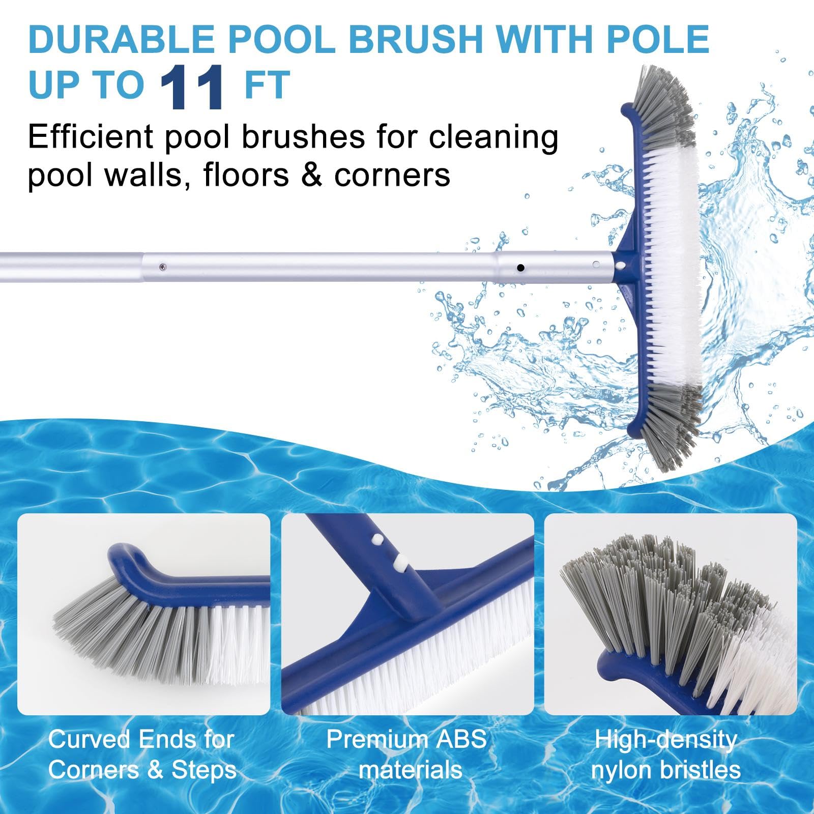 Poolaza 3-in-1 kit suited for above ground and inground pools