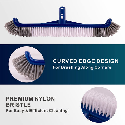 Poolaza 45-degree angled handle improves ease of use during cleaning.