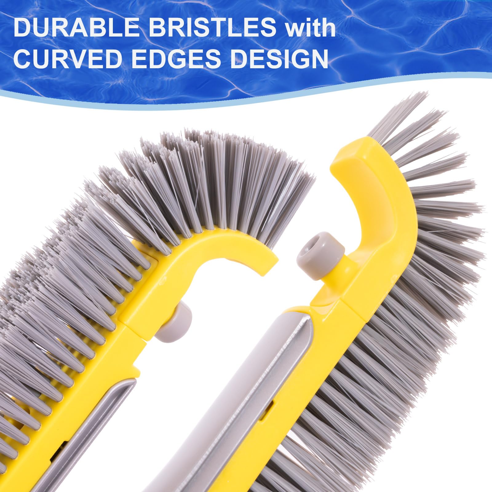 POOLAZA Aluminum-handle offers durability and steady leverage during routine brushing.