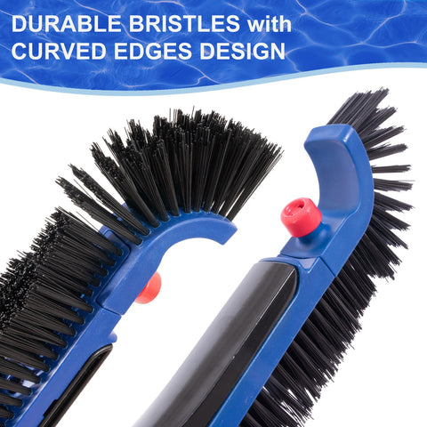 PoolAZA BPT bristles delivering strong scrubbing power
