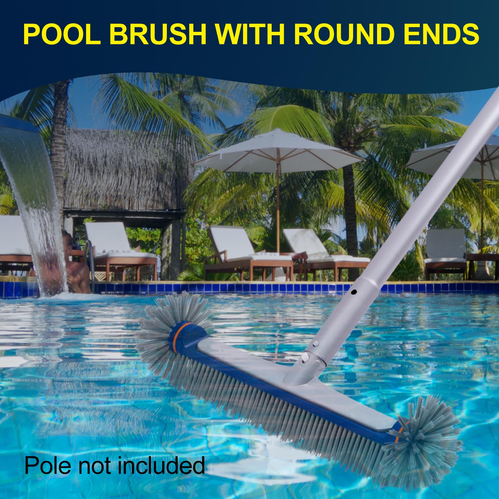 POOLAZA compatible with standard pool poles for easy setup.