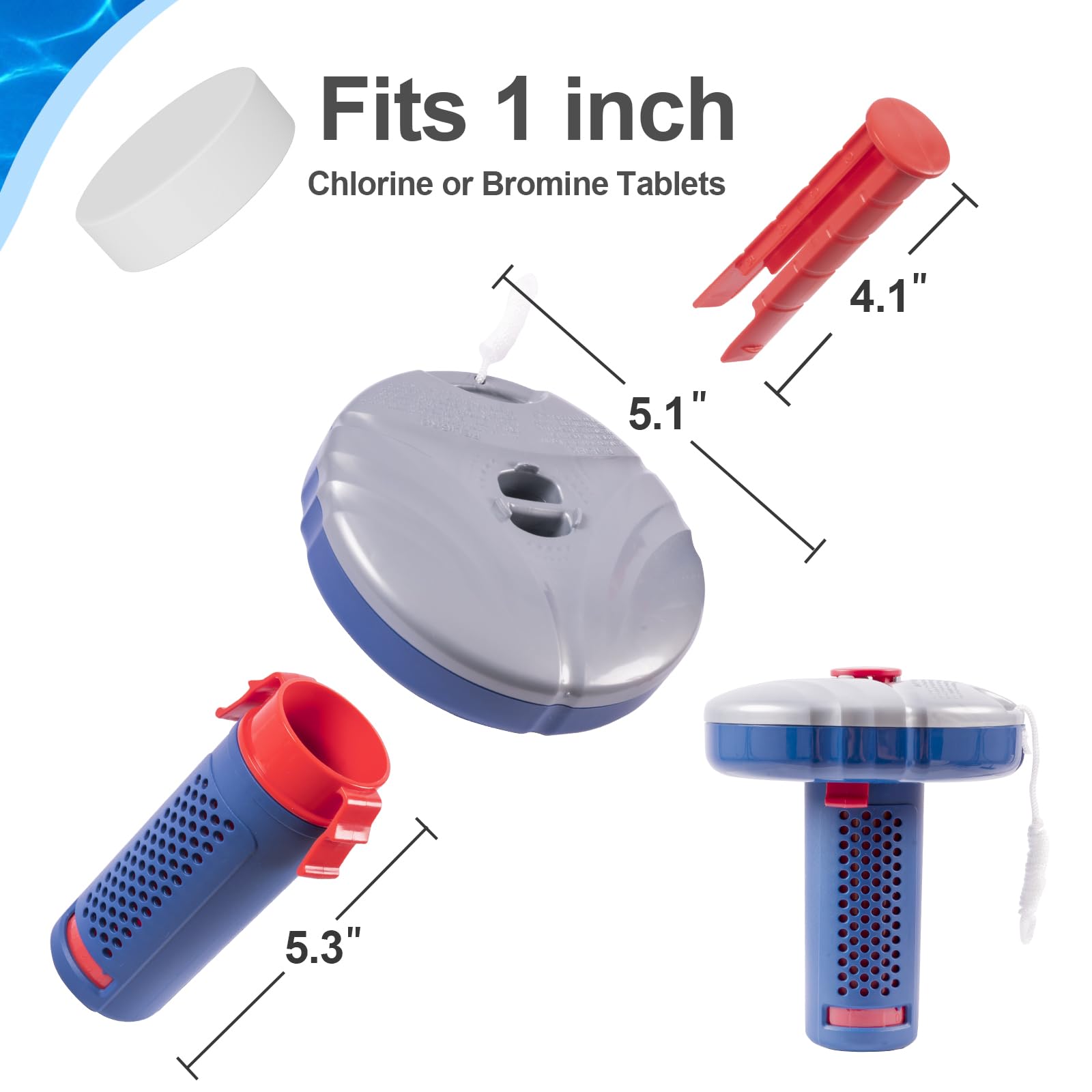 POOLAZA complete kit shown together for convenient maintenance.