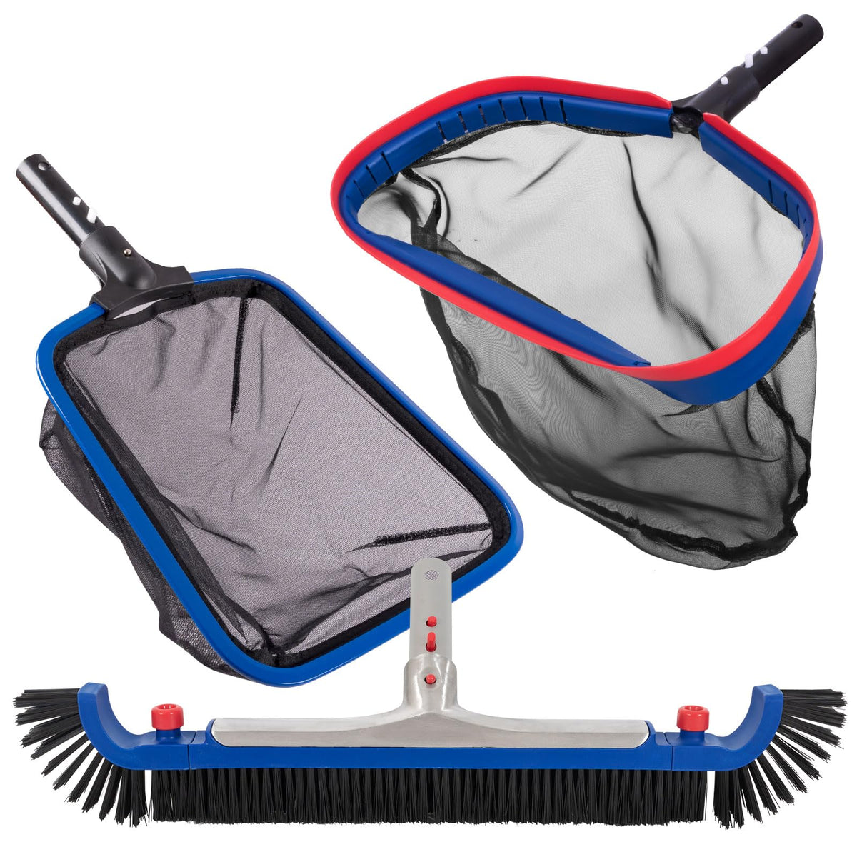 POOLAZA 20-inch pool brush head for efficient wall and floor cleaning.
