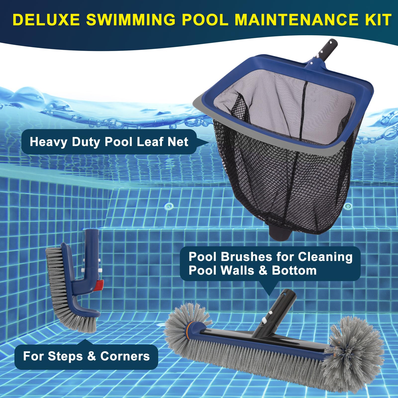 POOLAZA Ergonomic design improves comfort and control while cleaning
