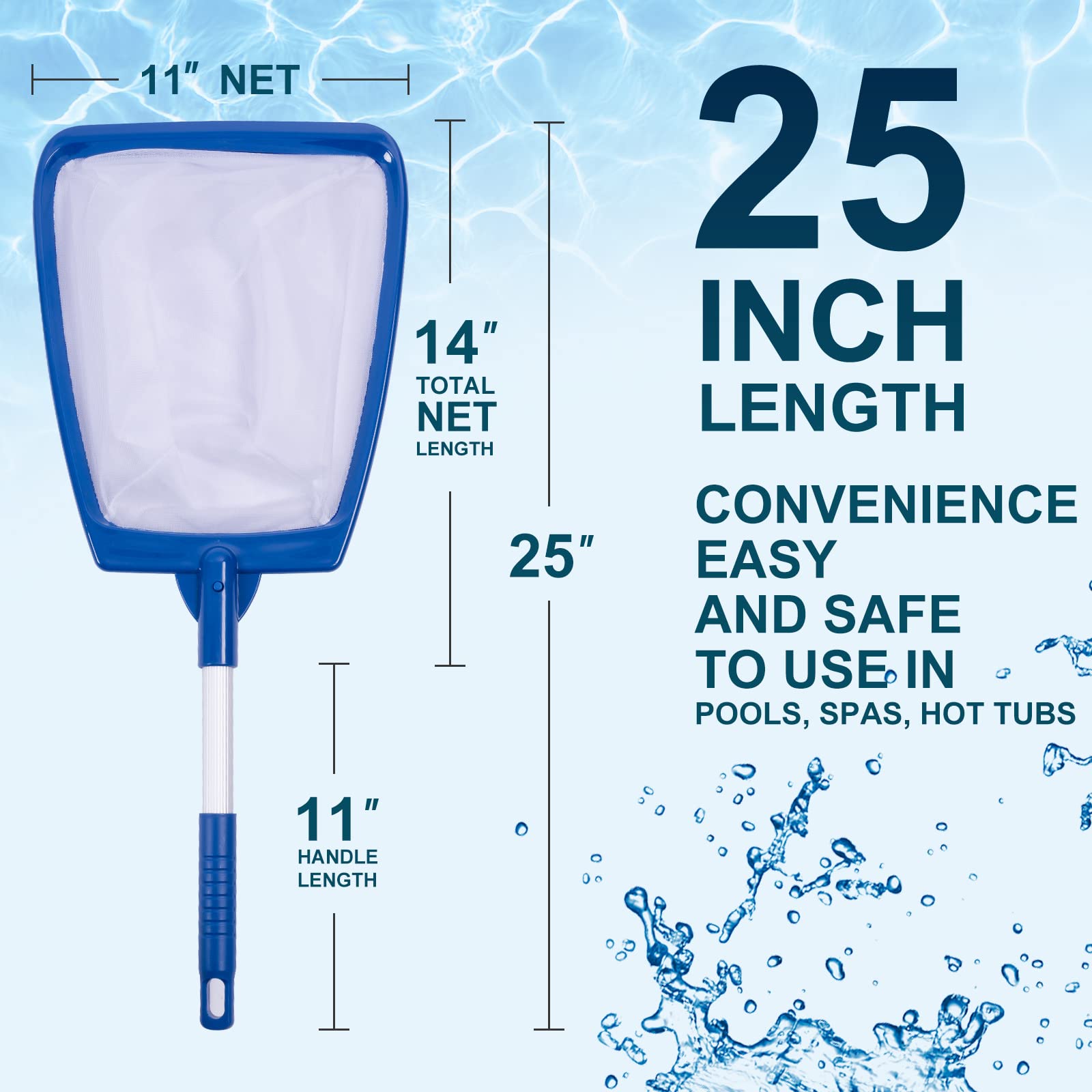POOLAZA easy-scoop edge enables fast cleanup with minimal effort